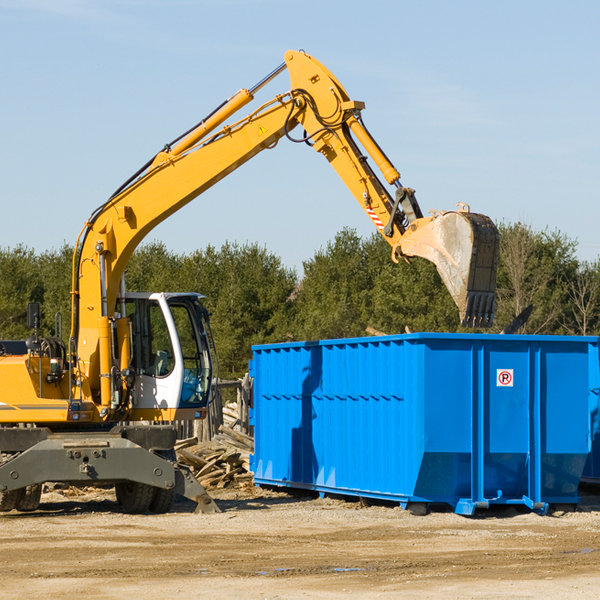 can i choose the location where the residential dumpster will be placed in Trevett ME